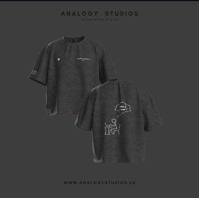 Analogy Studios Black Streetwear T-Shirt