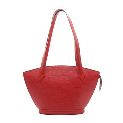 Borsa a tracolla Louis Vuitton Vintage Saint Jacques PM in Epi rossa