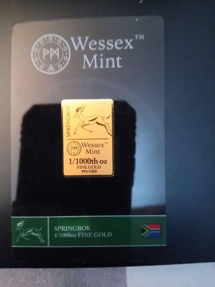 Other Wessex Mint Springbok 1/1000Th Oz Fine Gold product image