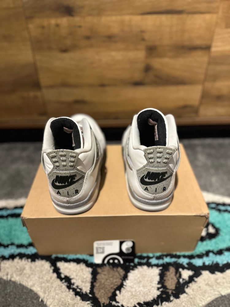 Nike Air Jordan 4 “White Cements 2025” U.K. 9 image 7