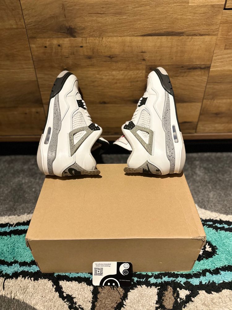 Nike Air Jordan 4 “White Cements 2025” U.K. 9 image 6
