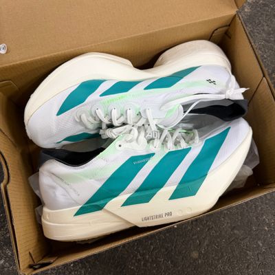 ADIDAS ADIZERO ADIOS PRO 4 WHITE TEAL - NEW