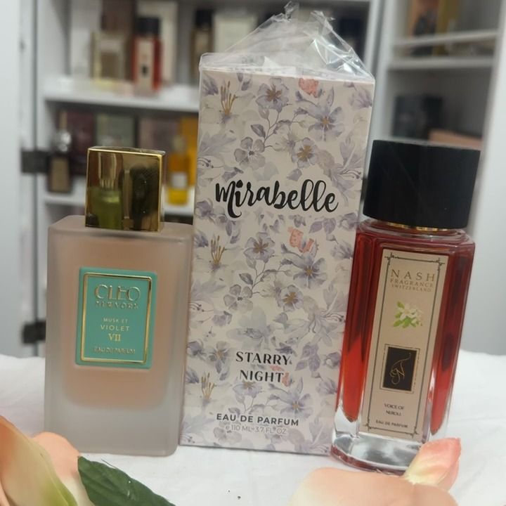 Nike 3 perfume bundle ceo voilet, nash neroli and mirabelle starry night zdjęcie produktu