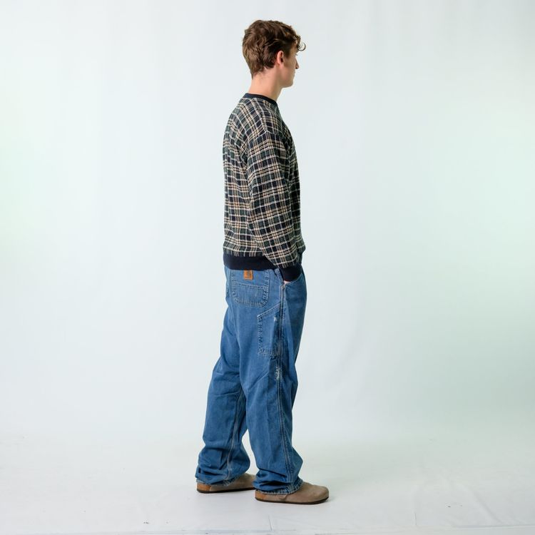 Blue y2ks Carhartt Denim Carpenter Baggy Jeans Pants (38x34) image 7