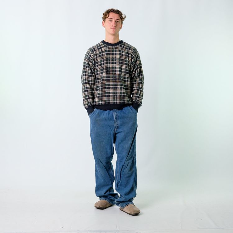 Blue y2ks Carhartt Denim Carpenter Baggy Jeans Pants (38x34) image 6
