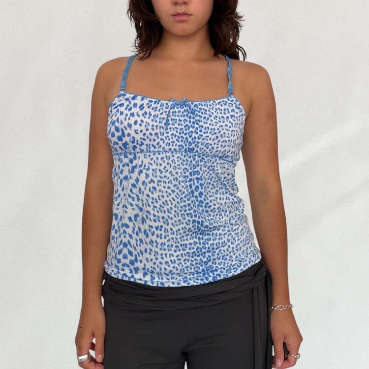 Roberto Cavalli leopard print cami