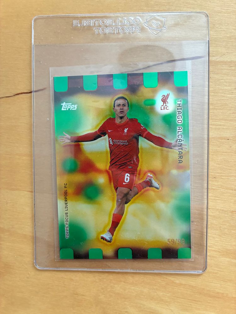 Thiago Alcantara /99 Liverpool topps focus
