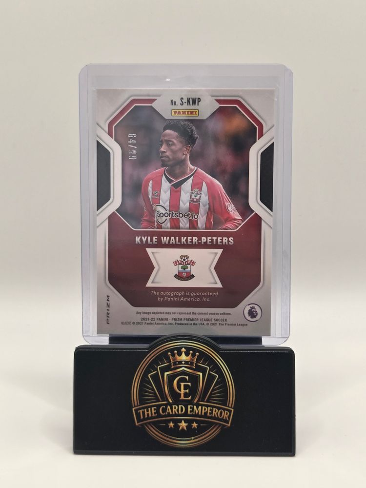 Kyle Walker-Peters (Southampton) 64/99 Auto Prizm Premier 2021-2022 image 2