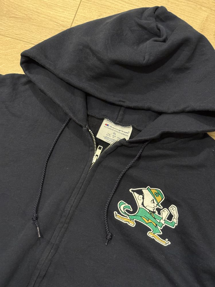 Champion Champion black zip-up hoodie with leprechaun graphic product image