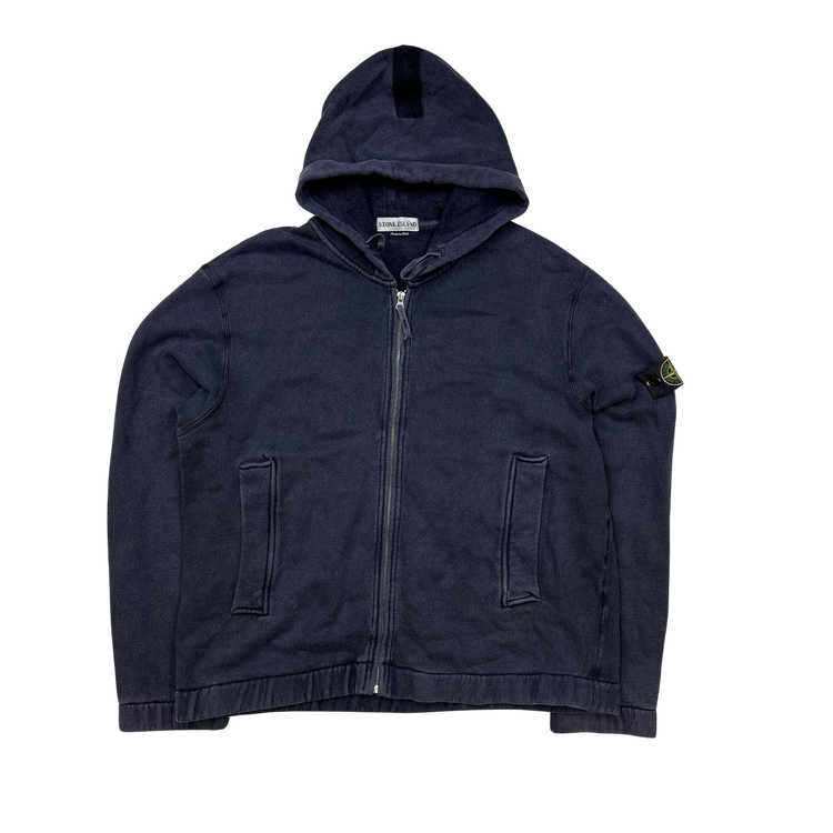 Mat's Island Stone Island 2001 Vintage Heavyweight Zipped Cotton Hoodie - XL product image