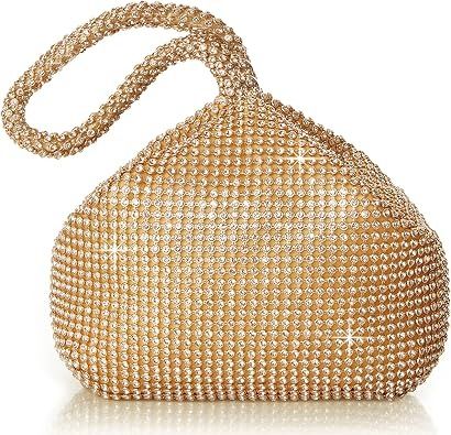Gold Crystal Rhinestone Handbag image 1