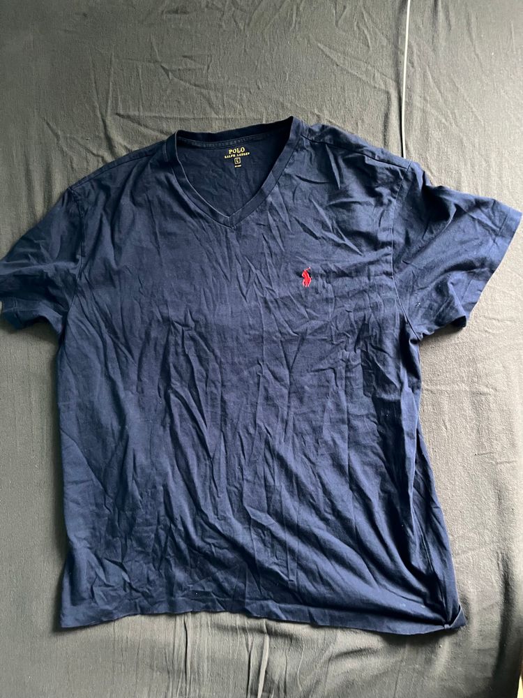 Polo Ralph Lauren Polo Ralph Lauren Navy Blue V-Neck T-Shirt product image