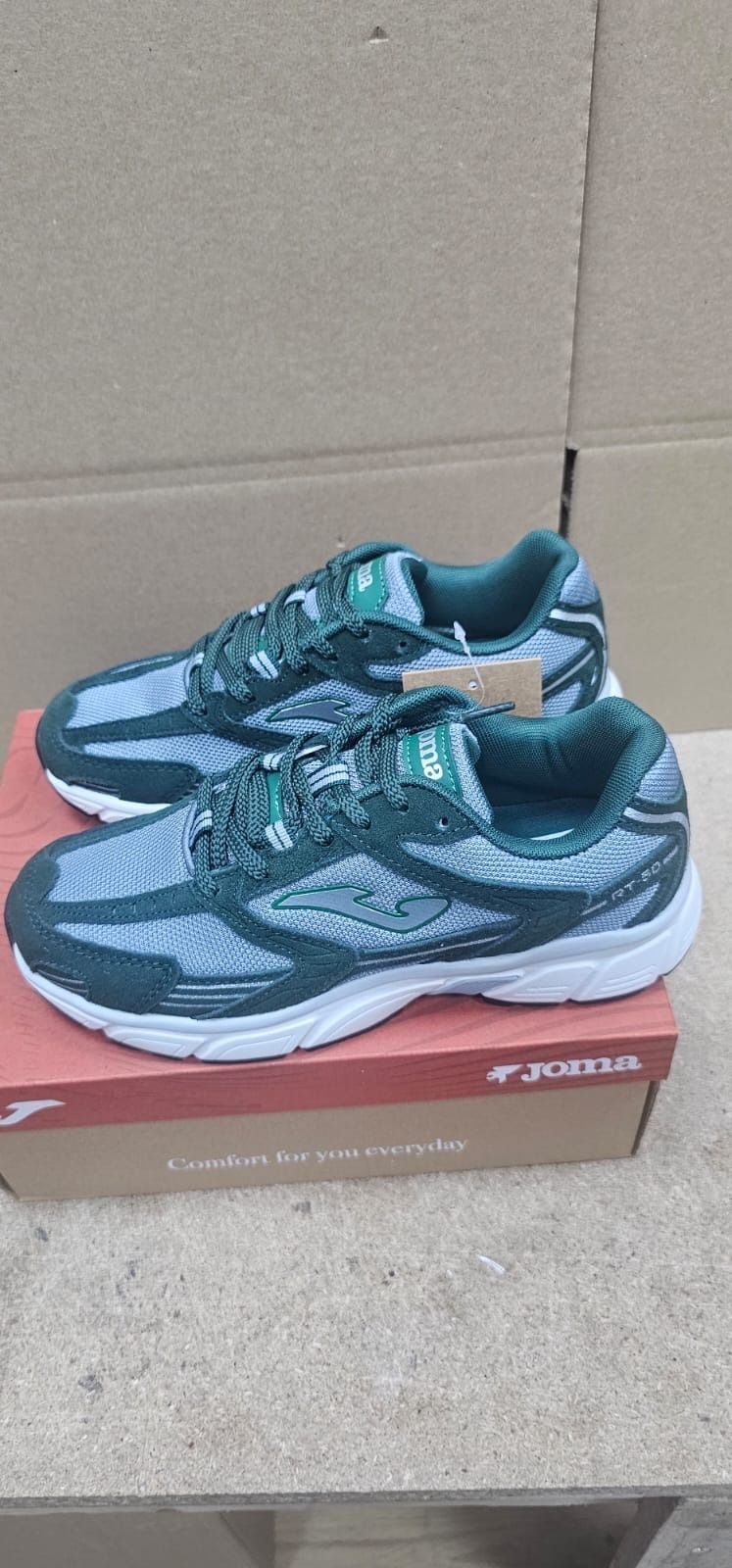 Joma green and white sneakers image 6