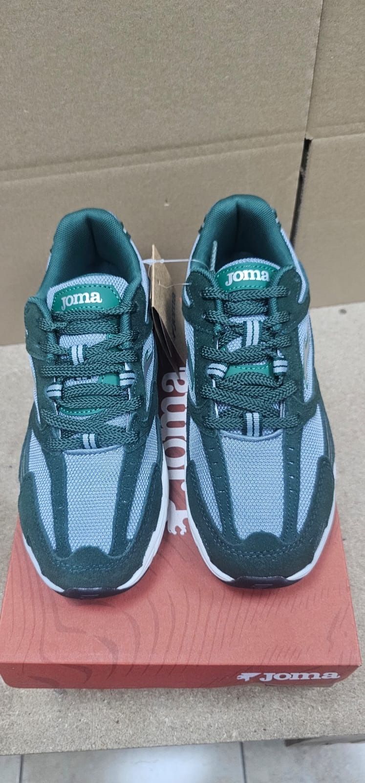 Joma green and white sneakers image 5