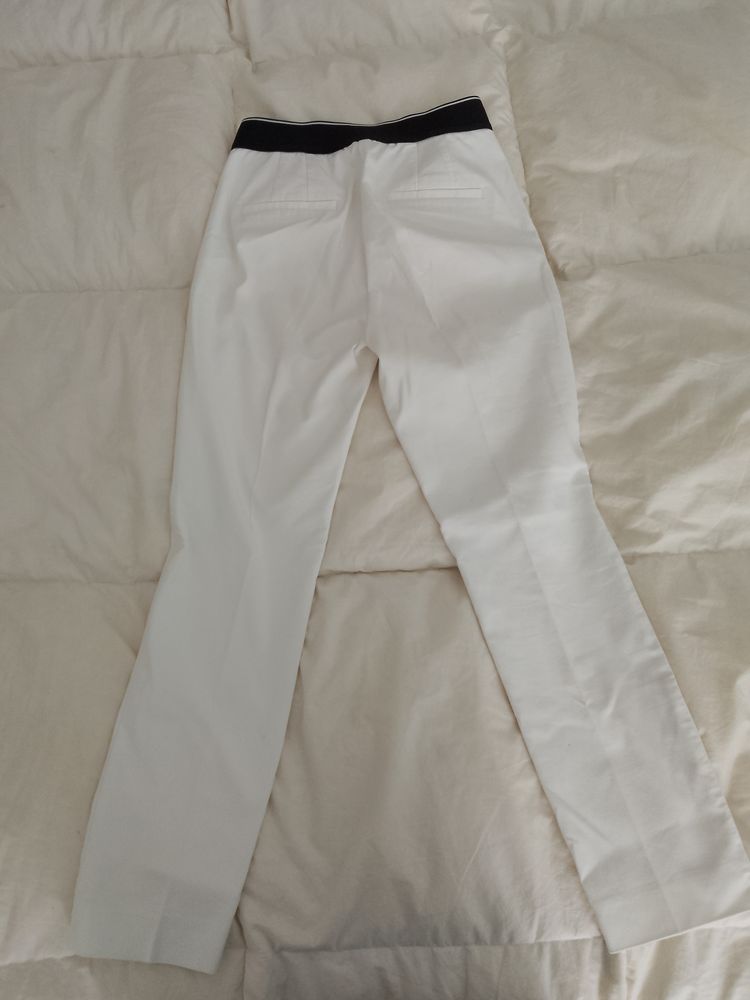 Zara White Trousers 3