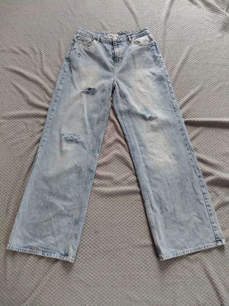 Light Blue Distressed Jeans