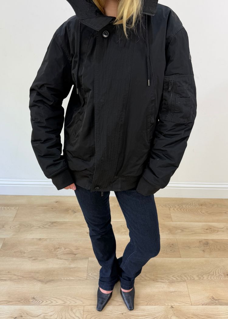 extra extra large black emporio armani coat image 4