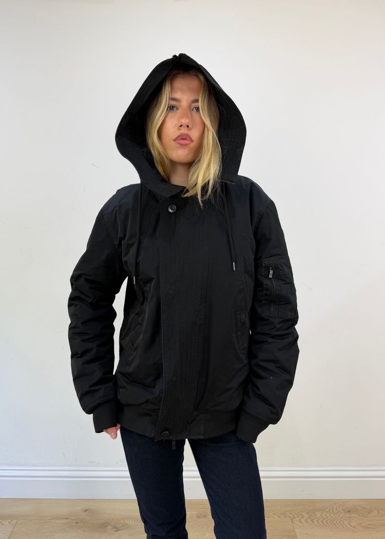 extra extra large black emporio armani coat image 10