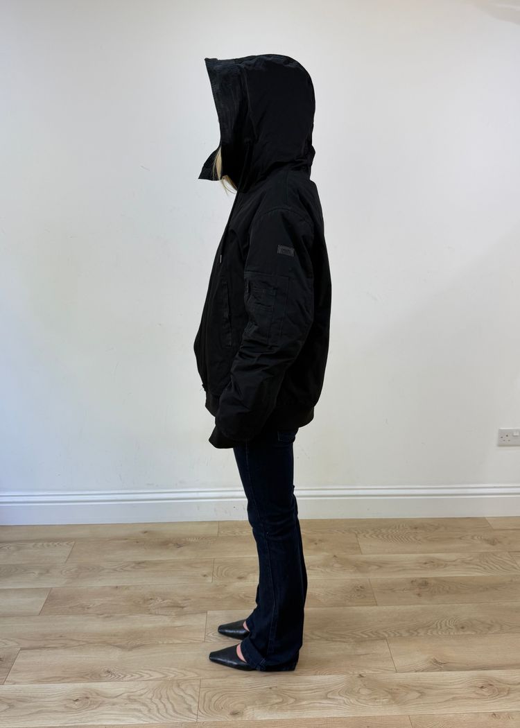 extra extra large black emporio armani coat image 8