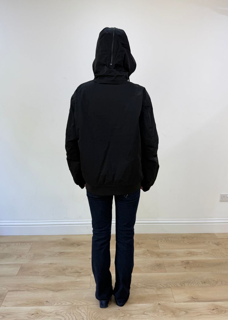 extra extra large black emporio armani coat image 3