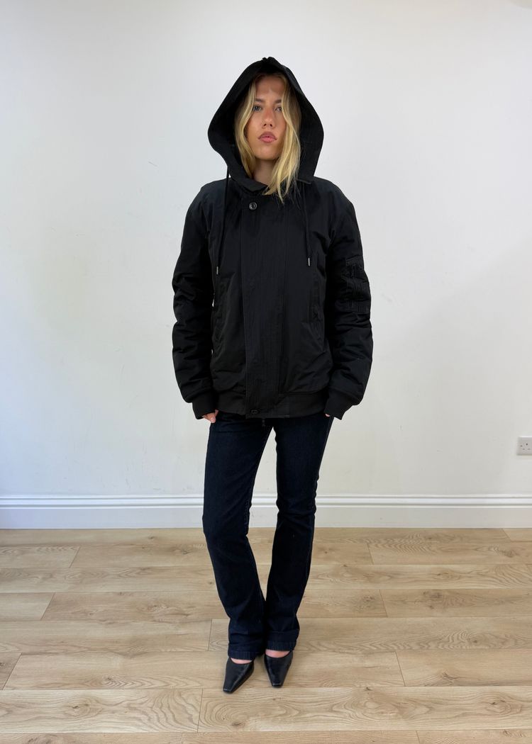 extra extra large black emporio armani coat image 1