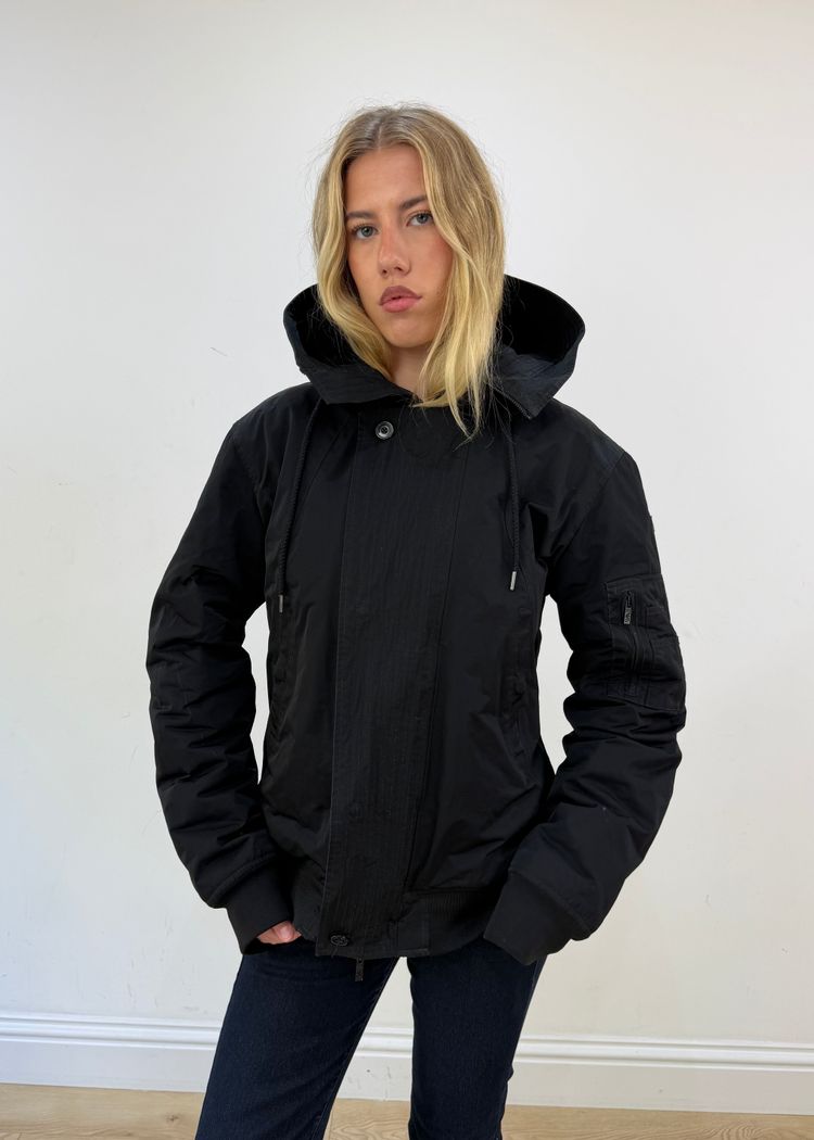 extra extra large black emporio armani coat image 11