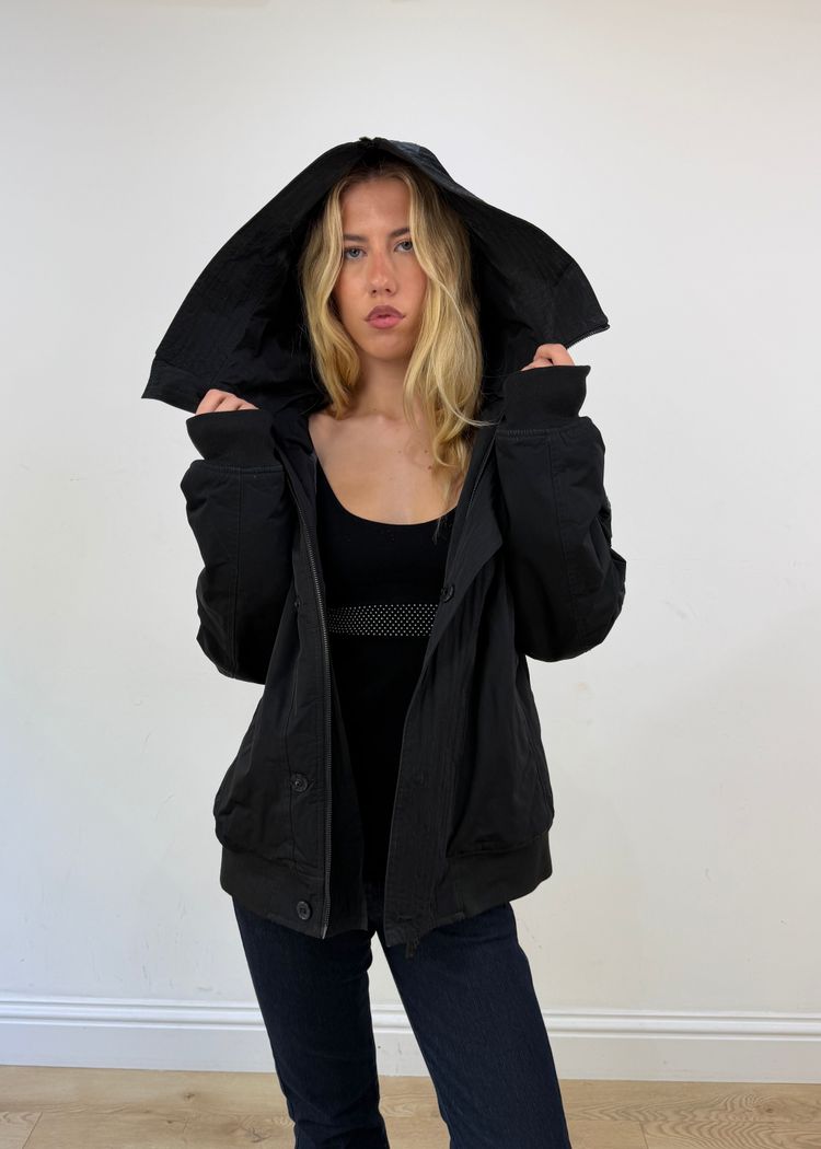 extra extra large black emporio armani coat image 9
