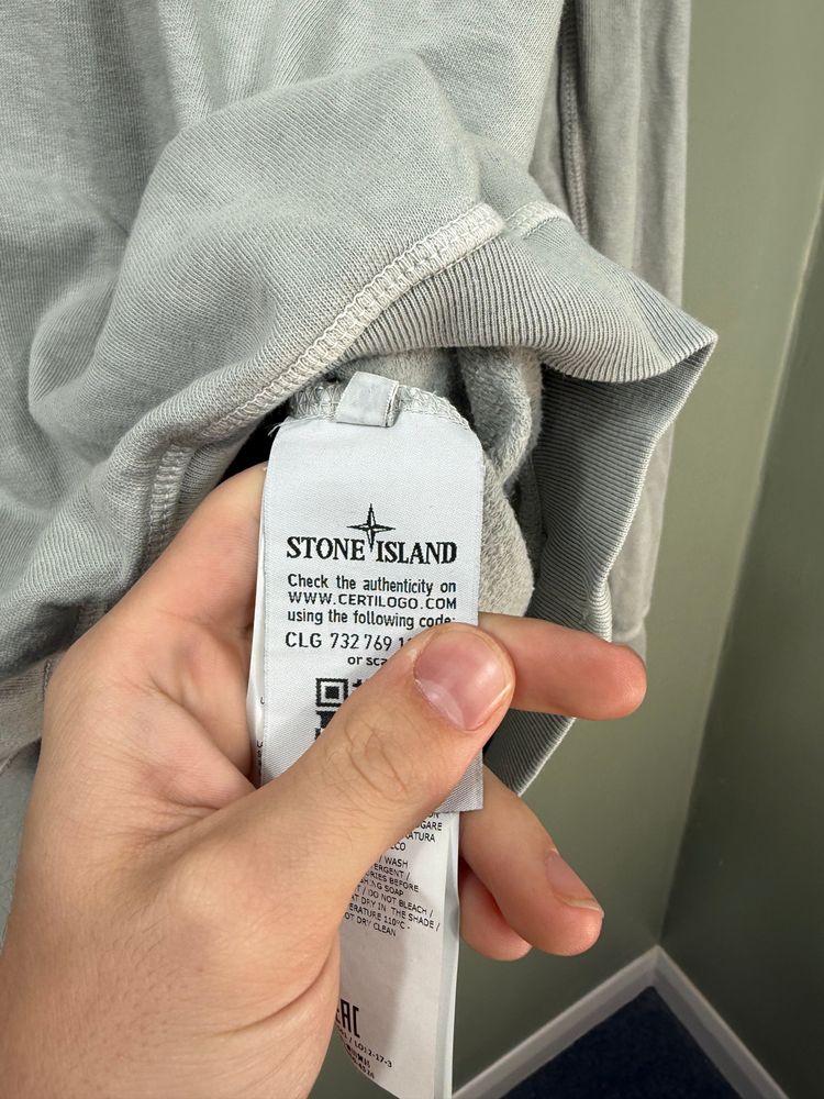Stone Island Light Grey Jumper imagen 2