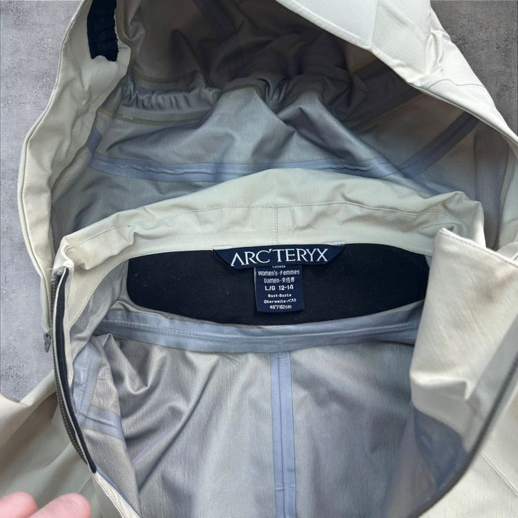 Vintage Arc'teryx Sidewinder Gore-Tex Ski Jacket Women's Large Cream Rare RRP £650 image 6