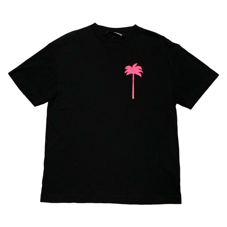 Palm Angels Medium x Palm Angels Pink Tree Black Tee 2021