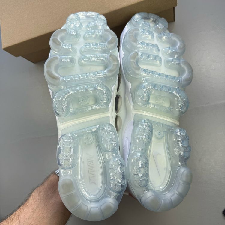Nike Air VaporMax Plus Size UK 8.5 White Pure Platinum Men's Trainers 924453-100 image 8