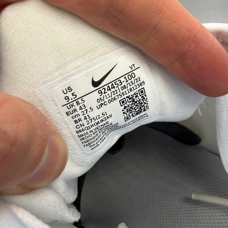 Nike Air VaporMax Plus Size UK 8.5 White Pure Platinum Men's Trainers 924453-100 image 4