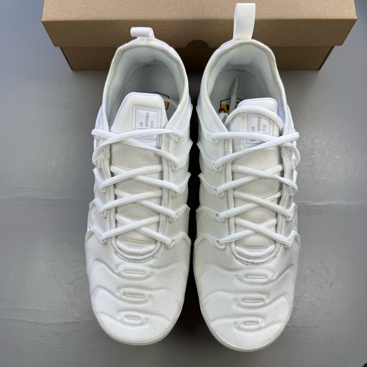 Nike Air VaporMax Plus Size UK 8.5 White Pure Platinum Men's Trainers 924453-100 image 2
