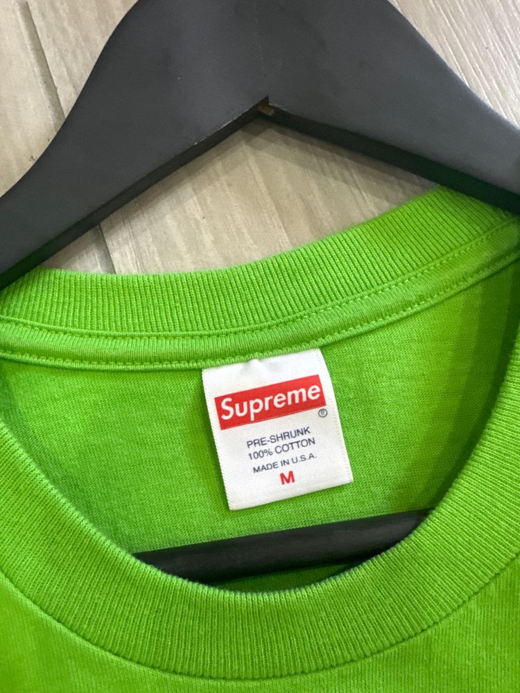 Supreme Green Graphic T-Shirt image 2