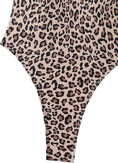 Leopard Print One-Piece Swimsuit image 5