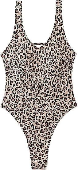 Leopard Print One-Piece Swimsuit image 2