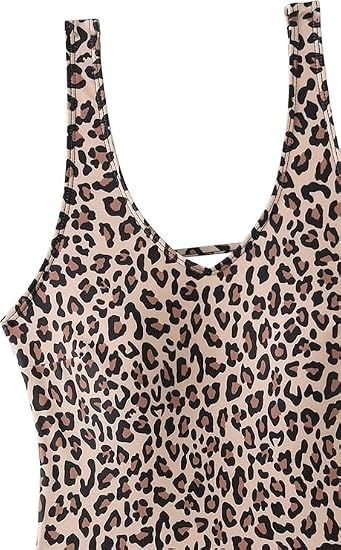 Leopard Print One-Piece Swimsuit image 3