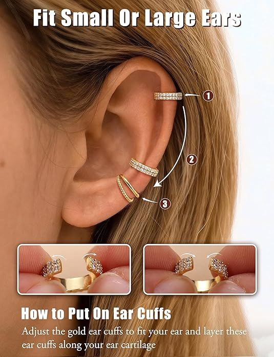 Gold Ear Cuffs And Clips 3