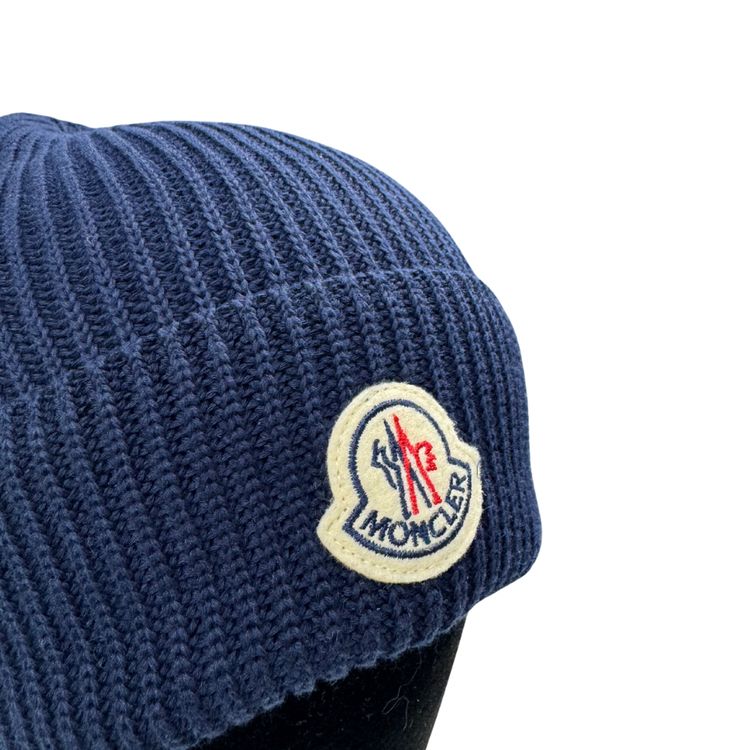 Gorro Moncler Azul marino - talla UNI obraz 4