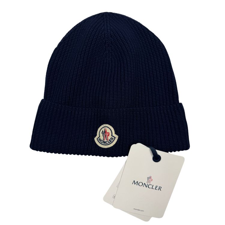 Gorro Moncler Azul marino - talla UNI obraz 2