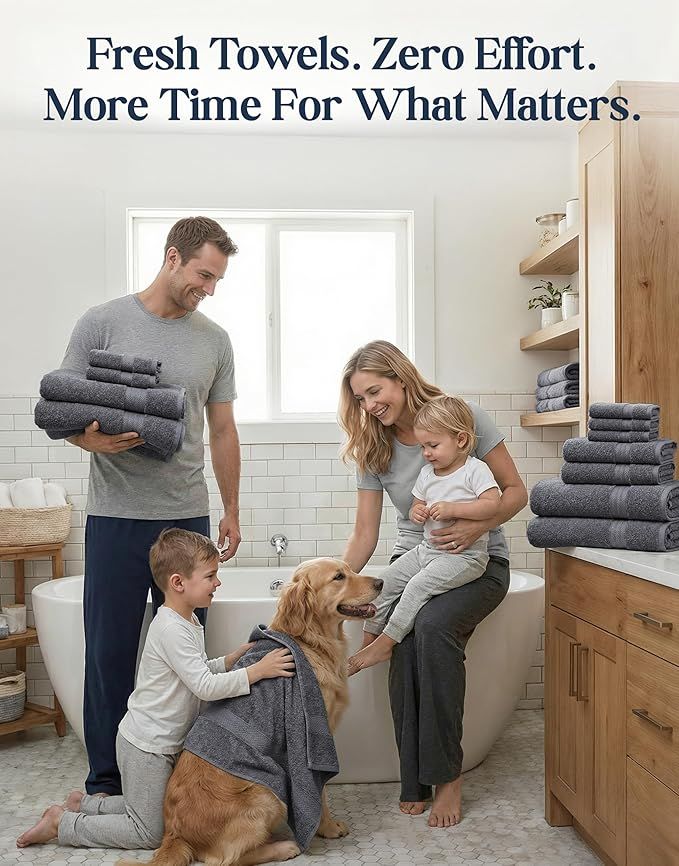 24-Piece Family Bath Towel Set 5