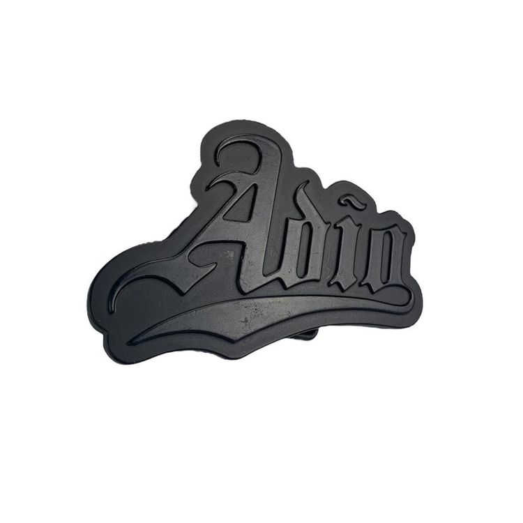 Other Adio Blitz Spellout Logo Metal 90's Y2K Skater Surfer Belt Buckle Black RRP £20 product image