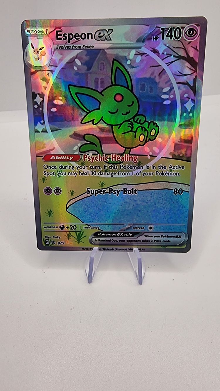 Bubble shiny espeon Pokemon Card tcg (Fan Art) holo 1569