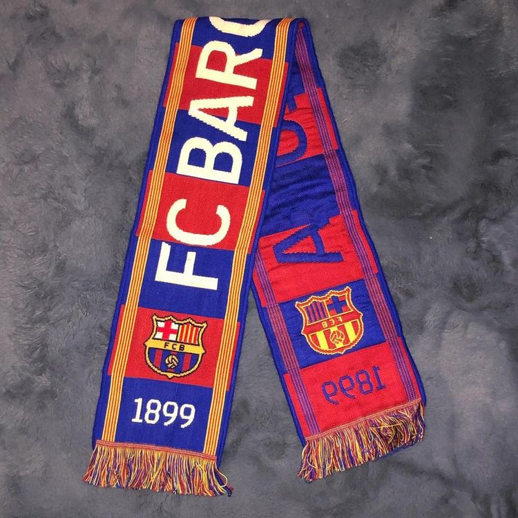 FC Barcelona Spell Out Supporters Scarf image 1