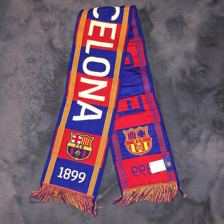 FC Barcelona Spell Out Supporters Scarf image 2