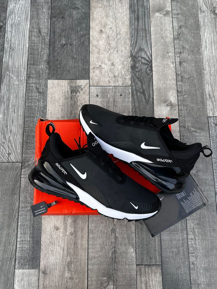 Nike Air Max 270 Golf Waterproof Trainers - ‘Black White’ - Size UK 9.5  image 1