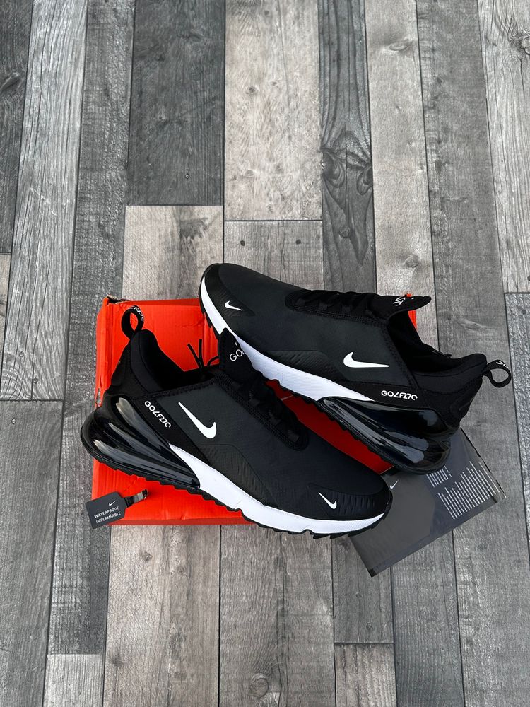 Nike Air Max 270 Golf Waterproof Trainers - ‘Black White’ - Size UK 9.5  obraz 2