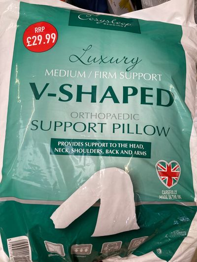 Luxury Medium Firm Support V-Shaped Orthopaedic Support Pillow