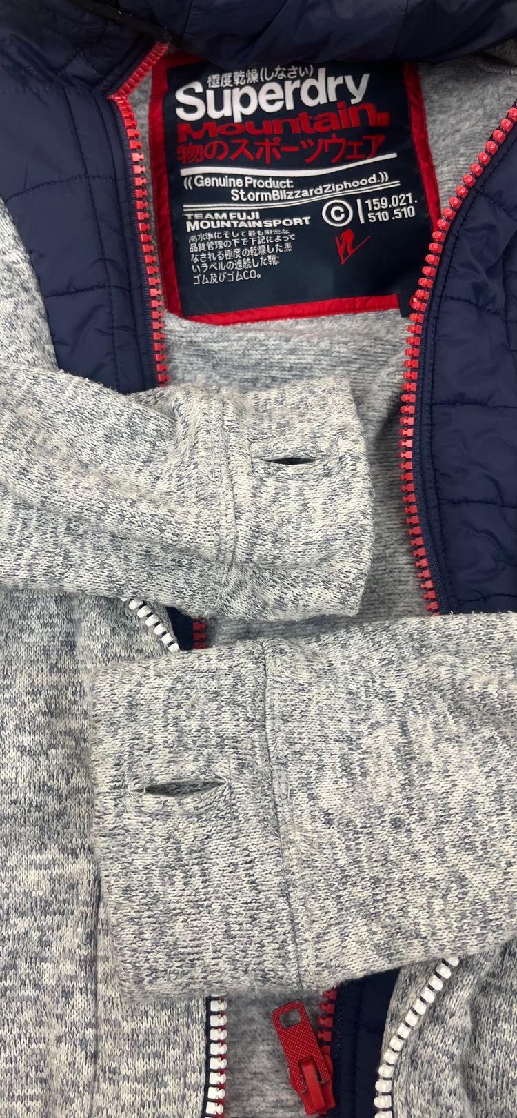 Superdry Mountain giacca tecnica Storm Blizzard grigia M image 5