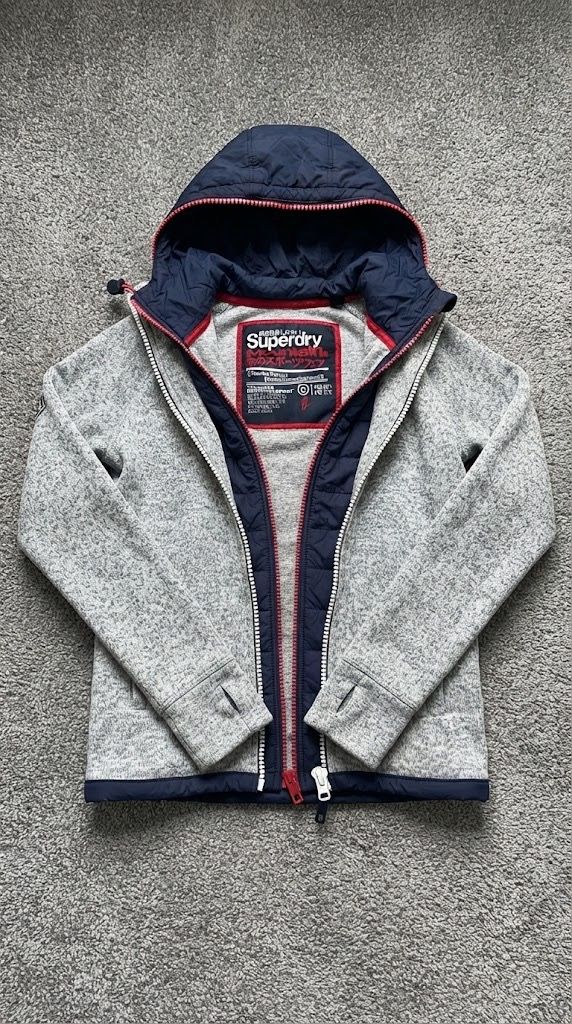 Superdry Mountain giacca tecnica Storm Blizzard grigia M
